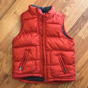 Orange Puffer Vest boys Size 5